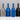 Aluminum and Stainless Cartridge Grips - 1" or 1.25" / Aluminum, Black & Blue